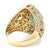 2020s Bespoke 18ct White & Yellow Gold Emerald & Diamond Dress Ring 6.68ct For Sale - Image 5 of 8