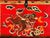 An authentic 19th to early 20th century Tibetan / Asian hand-painted red lacquer wooden storage trunk, measuring...