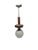 Art Deco Pendant Lamp, Former Czechoslovakia, 1950s For Sale - Image 4 of 9