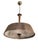 Finnish Model 20317 Pendant Lamp with Wooden Slat Shade and Hand-Painted Kauklahti Glass.idman by Gunnel Nyman for Idman, 1940s For Sale - Image 16 of 16