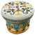 Majolica Italian Ceramic Terracotta Hand Painted Hollywood Regency Stool For Sale - Image 10 of 10
