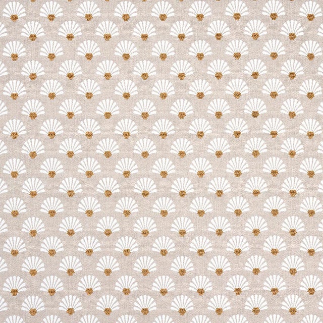 Schumacher Bellini Indoor/Outdoor Fabric in Sand For Sale