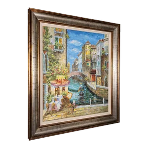 Small Vintage Oil on Canvas Venice
