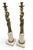 Mid 20th Century Pair of 24-Inch Neoclassical Bronze Caryatid and Limestone Candlesticks For Sale - Image 4 of 12