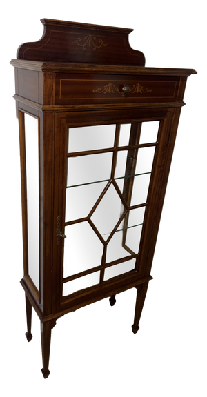 Vintage Mahogany Display Cabinet, 1950