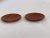 Contemporary Small Plates Custom Made From Cherry Wood and Book Matched - Set of 2 For Sale - Image 4 of 5