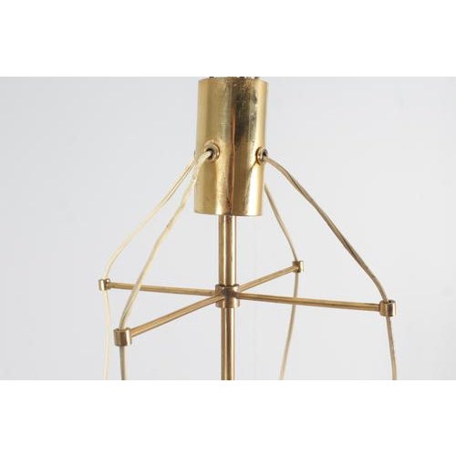 Mid-Century Brass and Glass Suspension Lamp from Arredoluce Monza, Italy, 1960s For Sale - Image 12 of 18