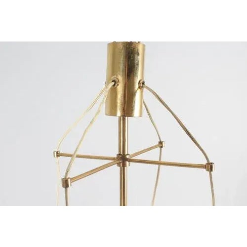 Mid-Century Modern Brass and Glass Suspension Lamp from Arredoluce Monza, Italy, 1960s For Sale - Image 12 of 18
