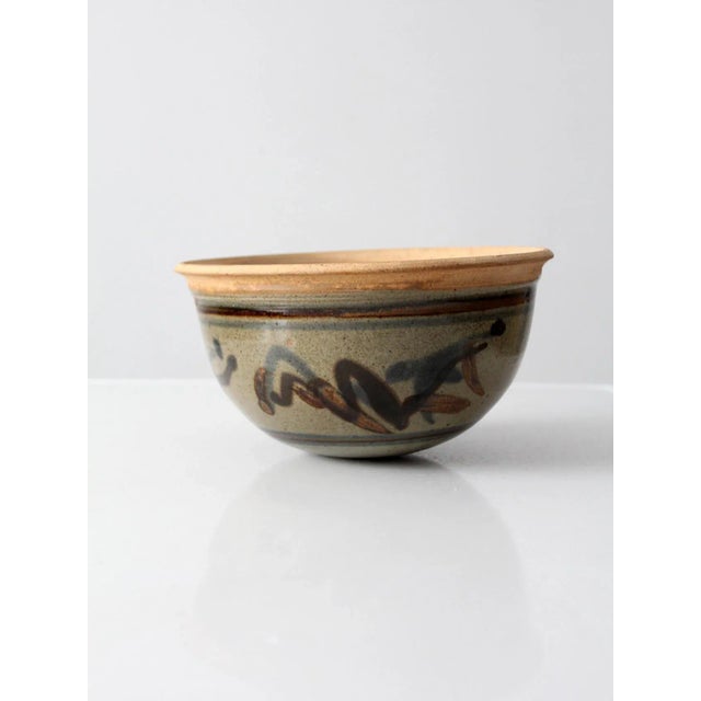 Vintage Studio Pottery Bowl For Sale - Image 10 of 10