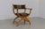 Danish Kurul Armchair in Oak and Striped Green Wool by Henning Kjaernulf for EG Kvalitetsmøbel, Denmark, 1960s. This...