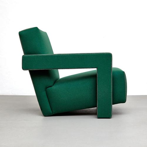 Textile Mid-Century Modern Utrecht Armchair by Gerrit Rietveld for Cassina For Sale - Image 7 of 18
