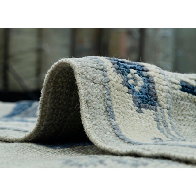 Gray Turkish Oushak Rug 12'6" x 16'4" #18504 For Sale - Image 8 of 8