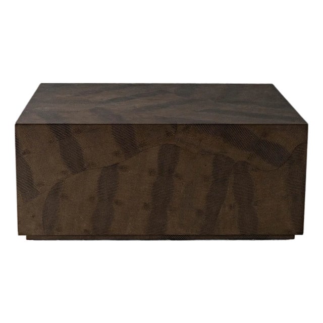 Karl Springer Pedestal Coffee Table For Sale