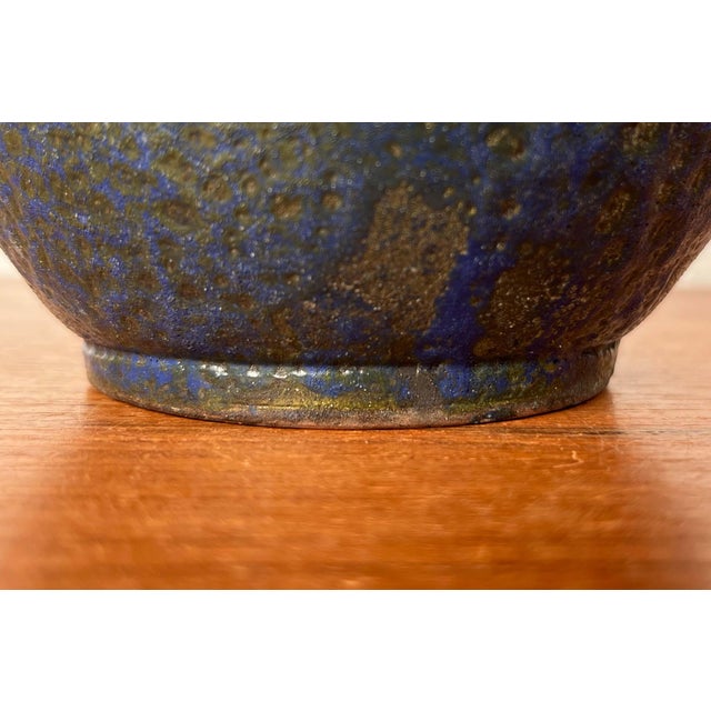 Mid-Century Modern Germany Blue Carafe Vase from Gebr. H.u.G. Claussen, 1960s For Sale - Image 14 of 18