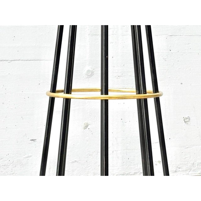 Italian Rotating Umbrella Stand with Brass Elements, Italy, 1950s For Sale - Image 9 of 13