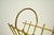 Mid 20th Century Mid 20th Century Vtg Italian Hollywood Regency Gold Gilt Faux Bamboo Tole Magazine Rack Holder For Sale - Image 5 of 12