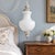 Late 20th Century Hollywood Regency Milk Glass Swag Lamp Sculptural Globe Newly Rewired For Sale - Image 12 of 12