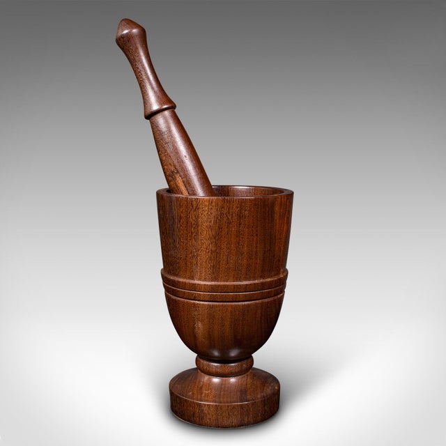 1900's Antique Mortar and Pestle For Sale - Image 4 of 9