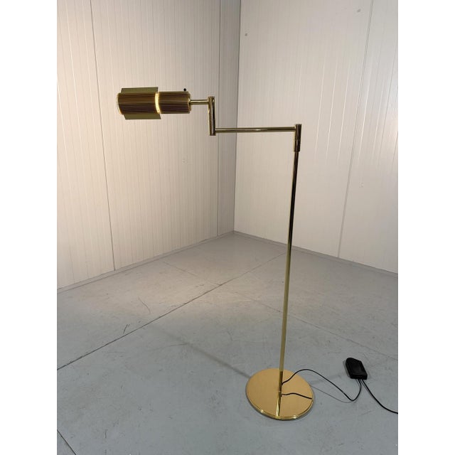 Brass Haloprofil 878HR Floor Lamp by Viktor Frauenknecht for Swisslamps International, 1970s For Sale - Image 4 of 18