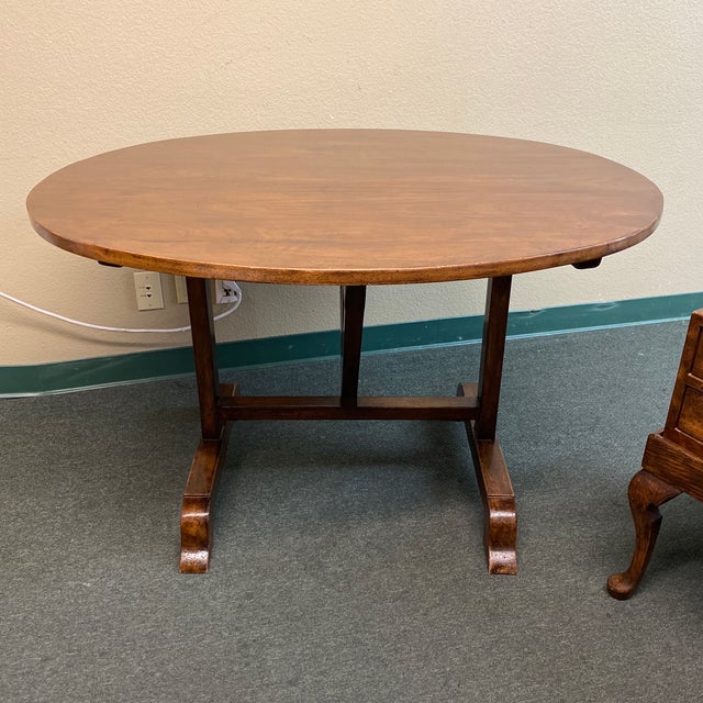 Early 20th Century English Reproduction Oval Folding Table Chairish
