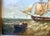 Wood Mid-Century Maritime Oil Painting by B. James For Sale - Image 7 of 16