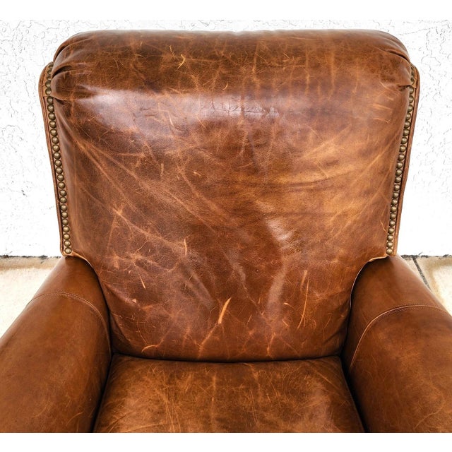 Vintage Barcalounger Leather Recliner Classic For Sale - Image 4 of 15