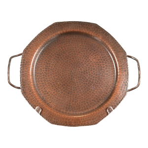 Roycroft Arts & Crafts Hammered Copper Handled Tray