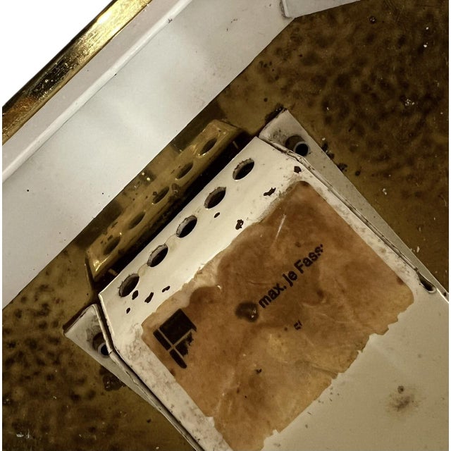 Geometric Brass Pyramid Wall Lights by Baulmann, 1970s, Set of 2 For Sale - Image 11 of 14