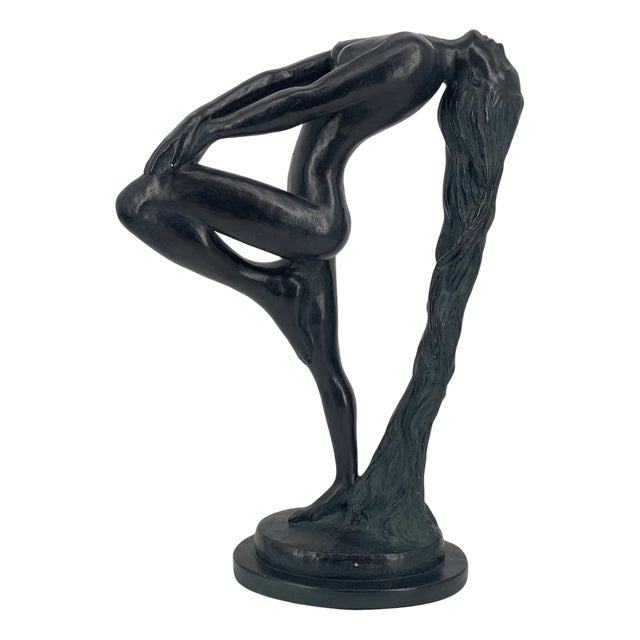Art Deco Style Sultry Awakening Sculpture by Klara Sever for Austin Productions USA, 1979 For Sale