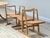 Mid-Century Circular Dining Table in Elm and Chairs in Rattan, 1960s, Set of 5 For Sale - Image 9 of 12