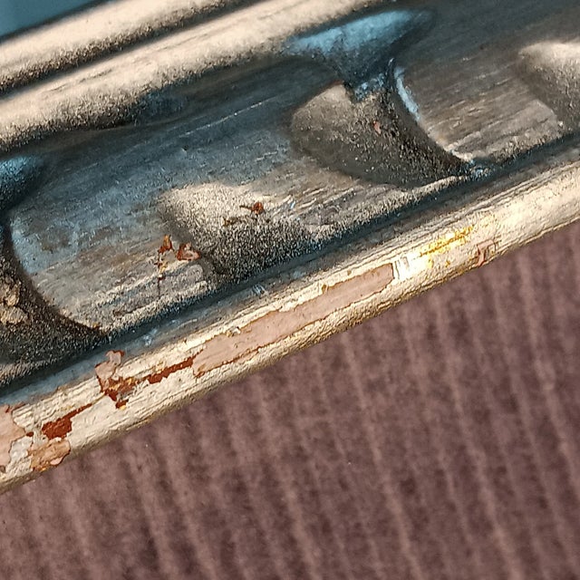 VTG Street Scene #1 Impressonist Painting Purple Velvet Matt Silver Frame 1978 For Sale - Image 16 of 18