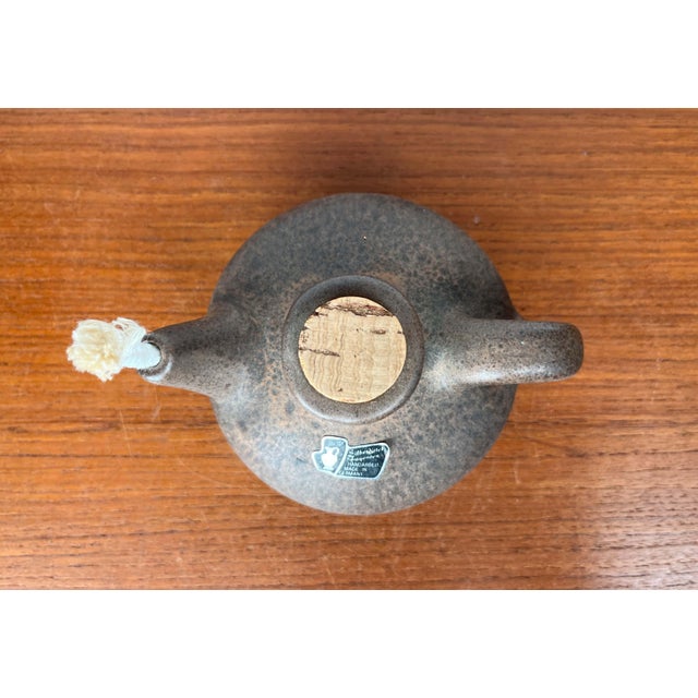 Mid-Century Modern West German Pottery WGP Oil Lamp from Silberdistel Keramik, 1960s, in Very Good conditions. Designed...