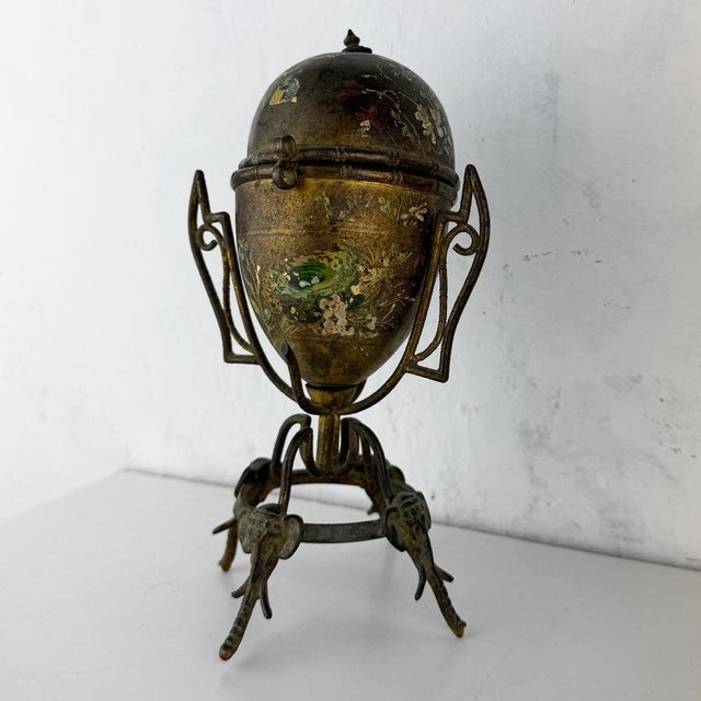 Antique Art Nouveau Egg Perfume Holder, 1890s For Sale - Image 6 of 14