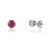 Regal 17.45 Ct Green Onyx Necklace & 1.58 Ct Round Ruby Stud Earrings Jewelry Suite 3 Pieces For Sale - Image 11 of 16