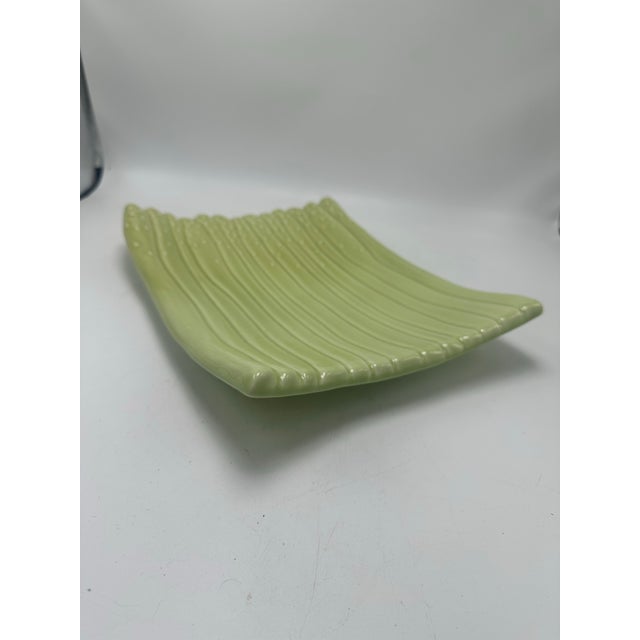 This pretty vintage serving plate looks like asparagus and could be used to serve anything!