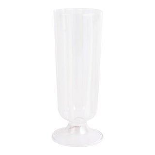 VIETRI Nuovo Stripe White Champagne Glass For Sale