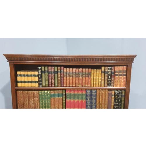 Mahogany Open Adjustable Bookcase For Sale - Image 3 of 10