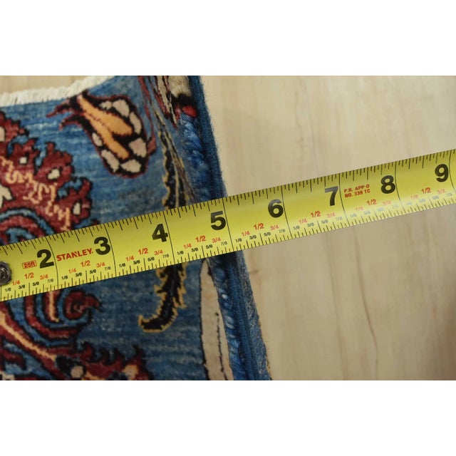 Ziegler Rug 8’2” X 9’10” Blue Wool Traditional Hand-Knotted Oriental Carpet For Sale - Image 11 of 12