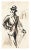 Women - Original China Ink and Watercolor by J.L. Rey Vila - 1950s 1950s For Sale - Image 3 of 3