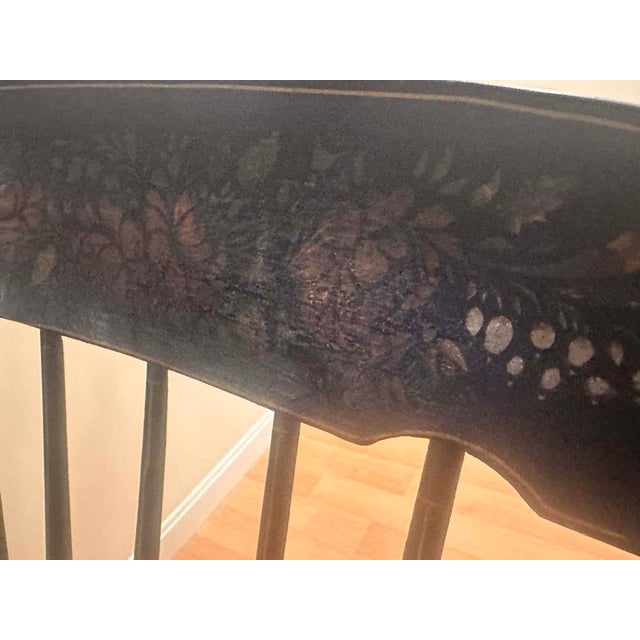 Antique 19th-Century Boston Rocker – Original Stenciling For Sale - Image 4 of 9
