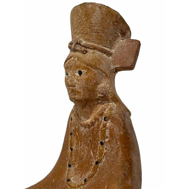 Early 20th Century Early 20th Century Pre-Colombian Style Clay Pottery Figure For Sale - Image 5 of 12