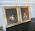 Artistically framed for display in a slight shadow frame with non-reflective pixie glass, these pair of embroidery art...
