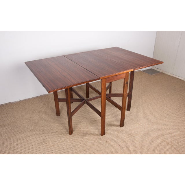 Danish Extendable Folding Table in Rosewood, 1960s For Sale - Image 13 of 14