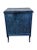 Blue Mastercraft Partial Gilt and Painted Solid Pine Side Chest of Drawers For Sale - Image 8 of 9