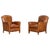 English Tan Leather Club Armchairs, 1920, Set of 2 For Sale - Image 17 of 17