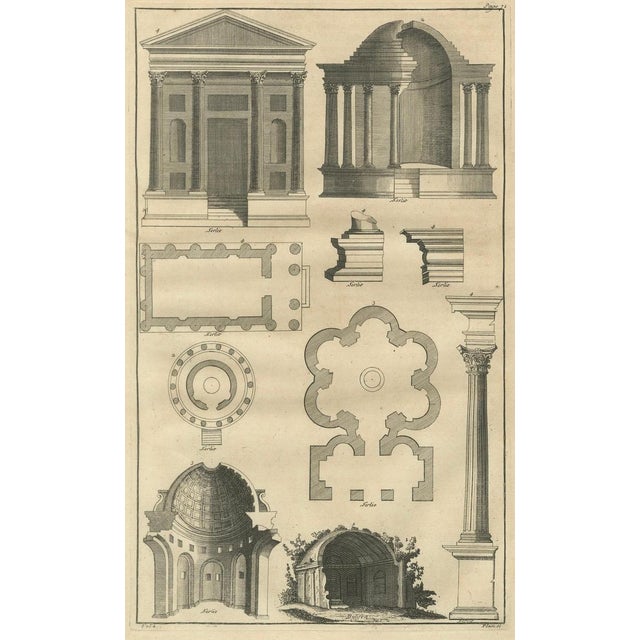 Montfaucon, Architecture Engraving, 1721, Paper For Sale - Image 4 of 9