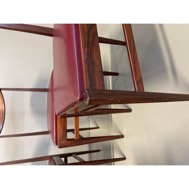 Walnut Chairs from Vittorio Dassi Lissone, 1950, Set of 6 For Sale - Image 6 of 15