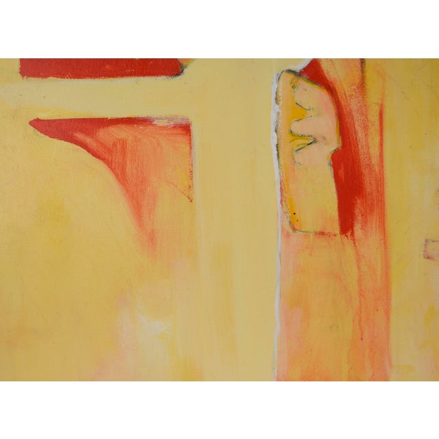 When Red Meets Yellow - Original Abstract in the Style of Diebenkorn and Rothko by Donald Roberts For Sale - Image 4 of 10