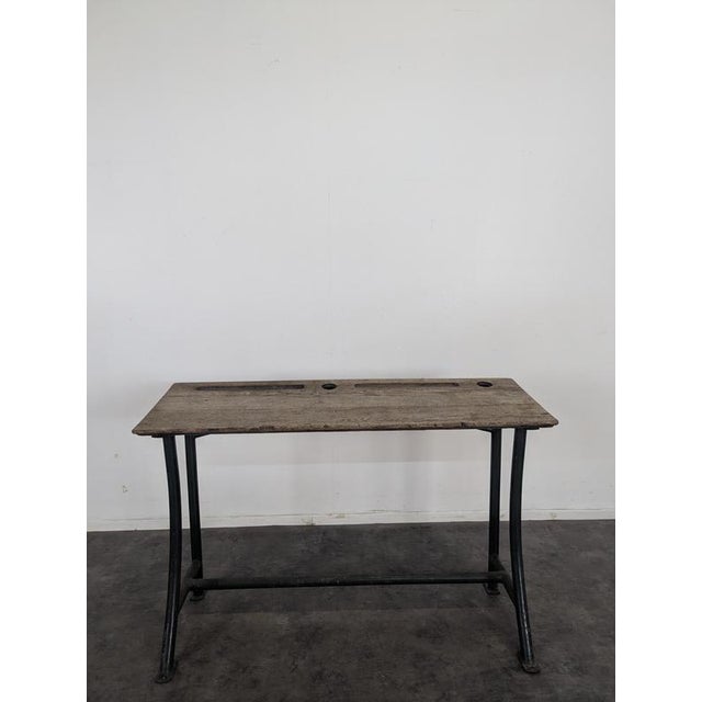 Vintage School Desk in Wood, 1960s, in Very Good conditions. Designed 1960 to 1969
