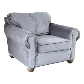 Restoration Hardware Lancaster Luxe Velvet Chair For Sale